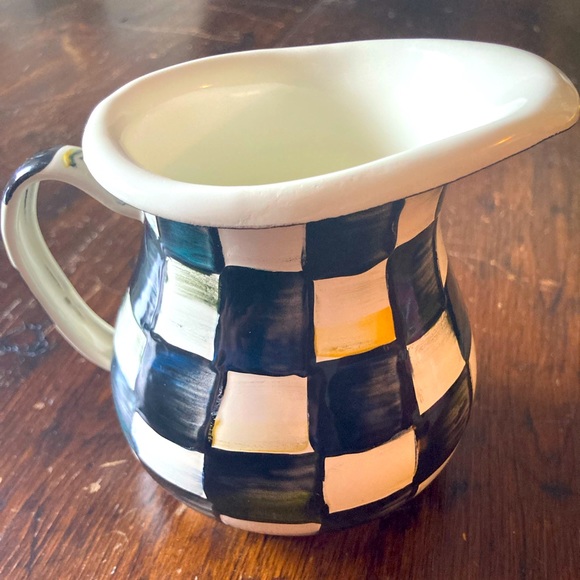 MacKenzie-Childs Other - MacKenzie-Childs Courtly Check Enamel Creamer
